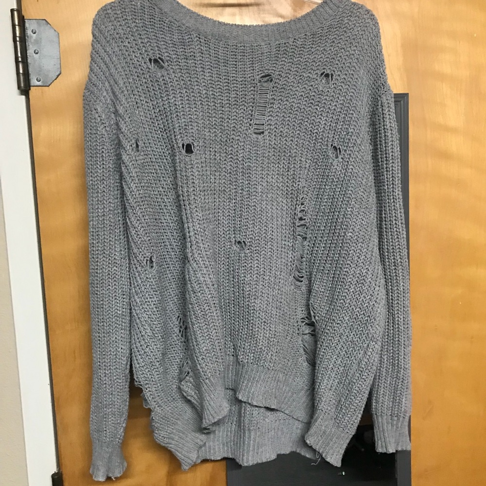 Gray sweater
